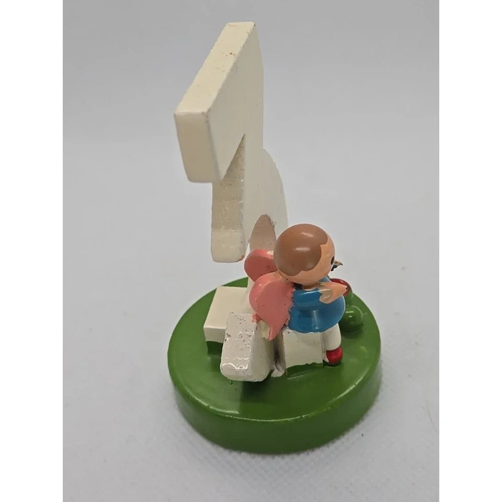 Vintage SEVI Three 3 Birthday Cake Topper 3